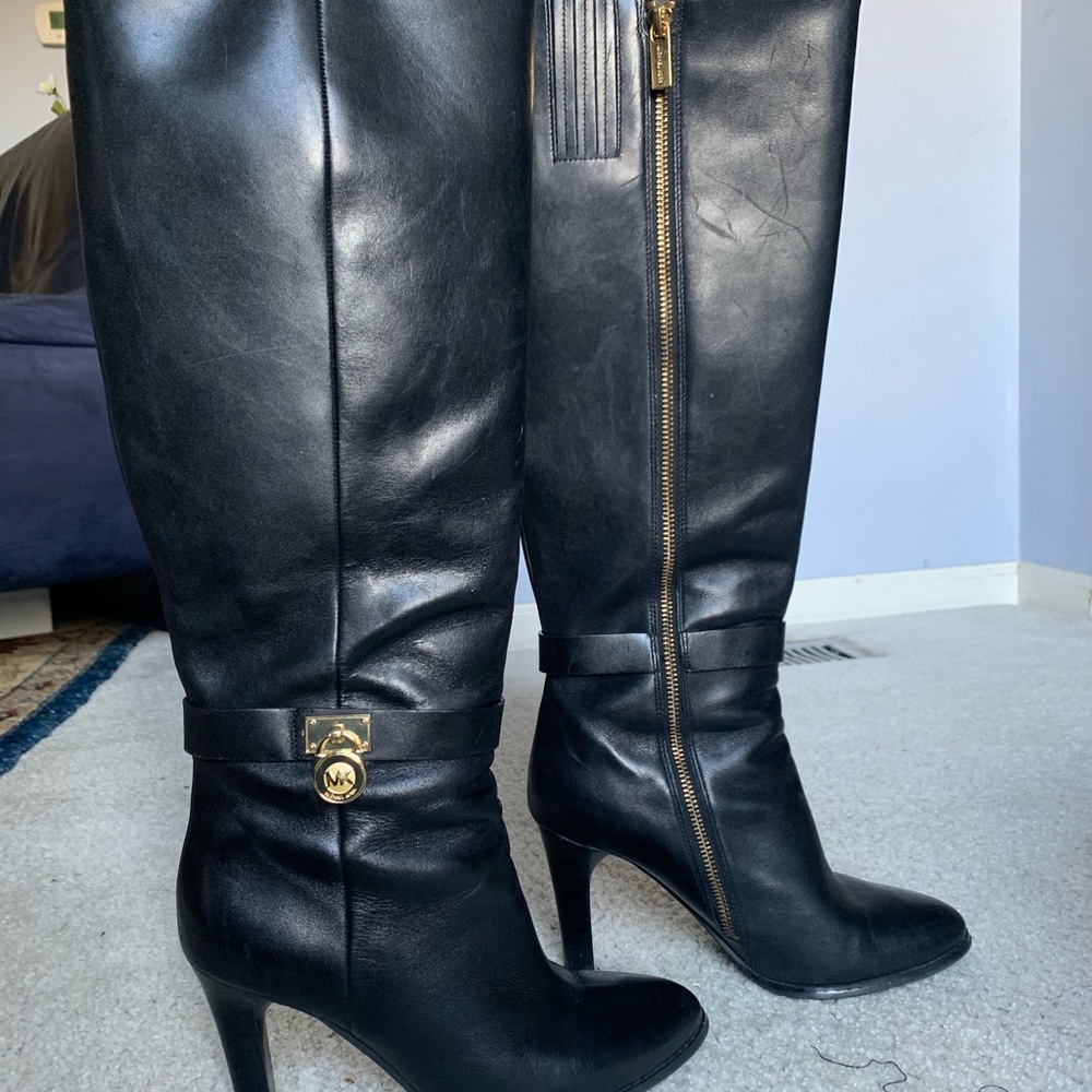 Michael Kors Leather Hamilton Boot